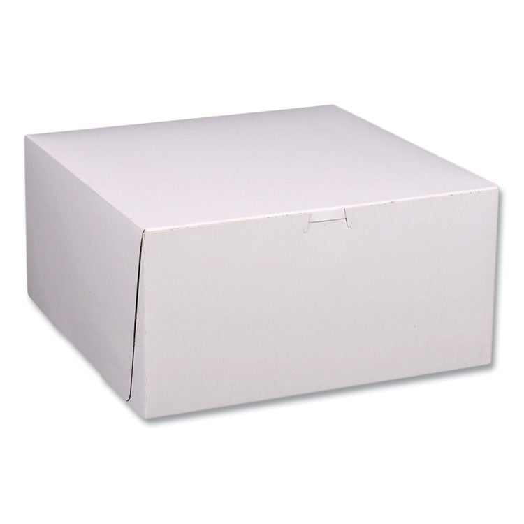 SCT® White One-Piece Non-Window Bakery Boxes, Standard, 12 x 12 x 6, White/Kraft, Paper, 50/Bundle (SCH1589) 1 Bundle