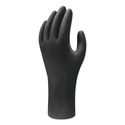 Showa 6112PF Biodegradable Nitrile Disposable Gloves, X-Large, Black, 4 mil (845-6112PFXL) 1 / DI