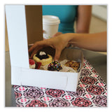 SCT® White One-Piece Non-Window Bakery Boxes, Standard, 8 x 2.5 x 8, White, Paper, 250/Bundle (SCH1533) 1 Bundle