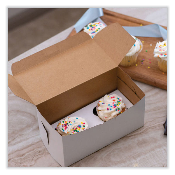 SCT® White One-Piece Non-Window Bakery Boxes, Standard, 9 x 5 x 4, White, Paper, 250/Bundle (SCH1549) 1 Bundle