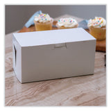 SCT® White One-Piece Non-Window Bakery Boxes, Standard, 9 x 5 x 4, White, Paper, 250/Bundle (SCH1549) 1 Bundle