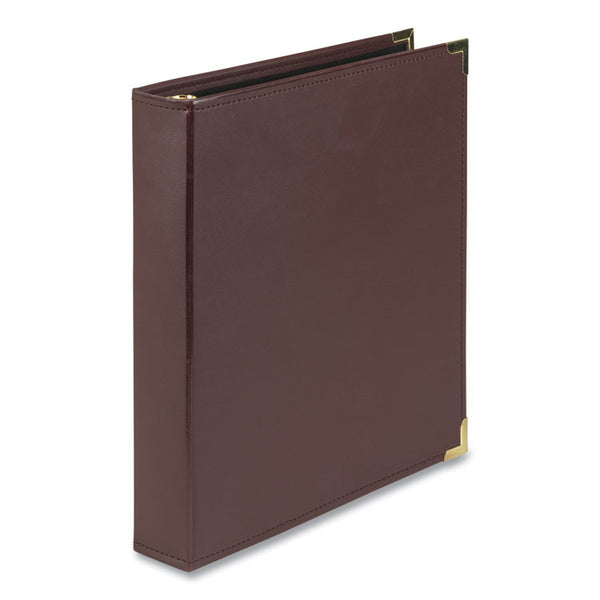 Samsill® Classic Collection Ring Binder, 3 Rings, 1.5" Capacity, 11 x 8.5, Burgundy (SAM15154)