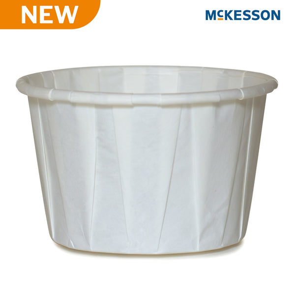 McKesson Souffle Cup 3.5 oz. White Paper Disposable (1251882_SL) 100/SL