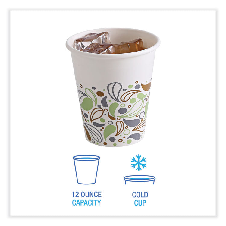 Boardwalk® Deerfield Printed Paper Cold Cups, 12 oz, 50 Cups/Sleeve, 20 Sleeves/Carton (BWKDEER12CCUP) Case of 1000