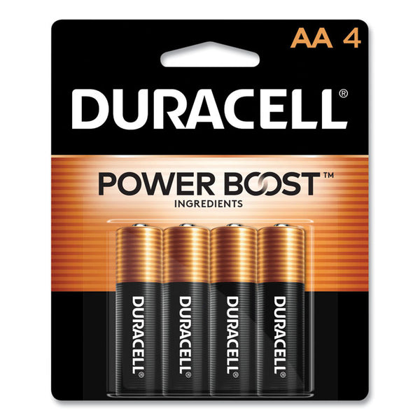 Duracell® Power Boost CopperTop Alkaline AA Batteries, 4/Pack (DURMN1500B4Z)