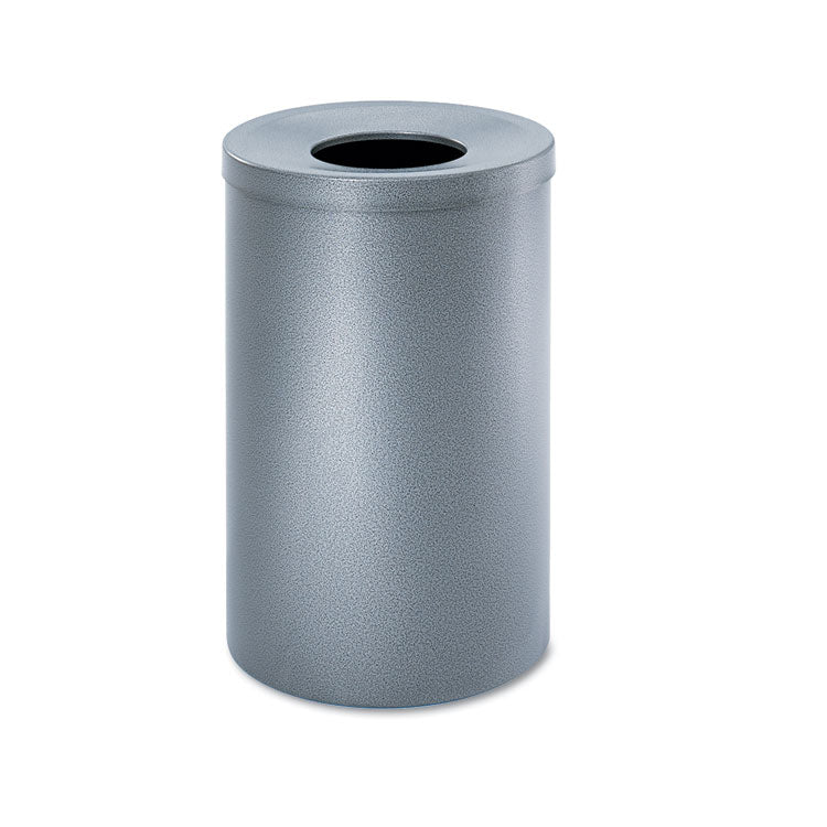 Safco® Black Speckle Receptacles, 35 gal, Steel, Black Speckle (SAF9677NC) Each