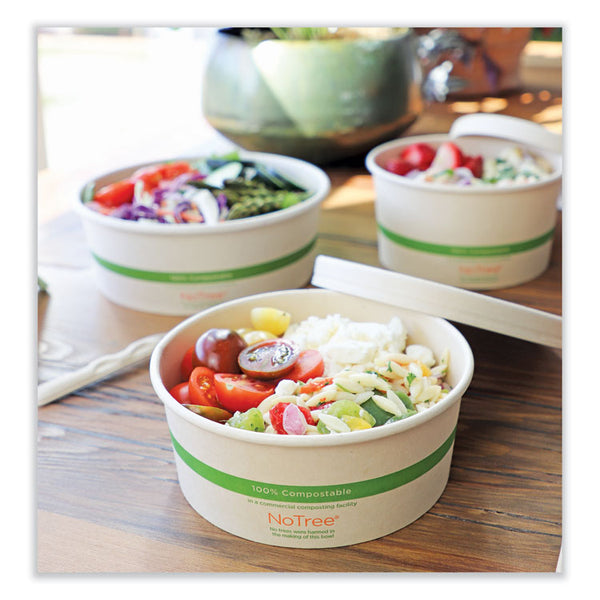 World Centric® No Tree Wide Paper Bowls, 24 oz, 5.9" Diameter x 2.4"h, Natural, Sugarcane, 300/Carton (WORBONT24W) Case of 300