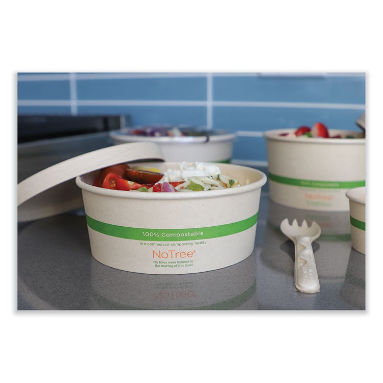 World Centric® No Tree Wide Paper Bowls, 32 oz, 5.9" Diameter x 3.1"h, Natural, Sugarcane, 300/Carton (WORBONT32W) Case of 300