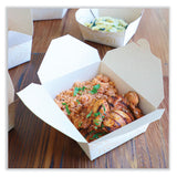 World Centric® No Tree Folded Takeout Containers, 46 oz, 5.5 x 6.9 x 2.5, Natural, Sugarcane, 300/Carton (WORTONT8) Case of 300