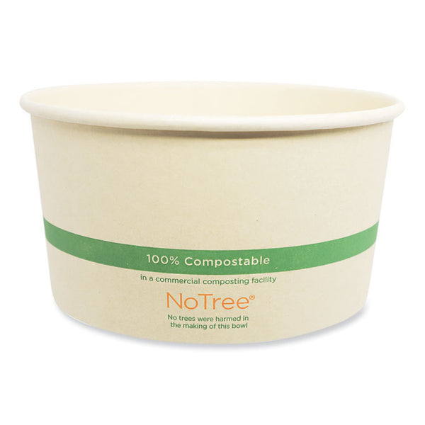 World Centric® No Tree Wide Paper Bowls, 32 oz, 5.9" Diameter x 3.1"h, Natural, Sugarcane, 300/Carton (WORBONT32W) Case of 300