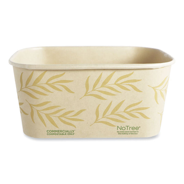 World Centric® No Tree Rectangular Containers, 32 oz, 4.7 x 6.8 x 3, Natural, Sugarcane, 300/Carton (WORCTNT32) Case of 300
