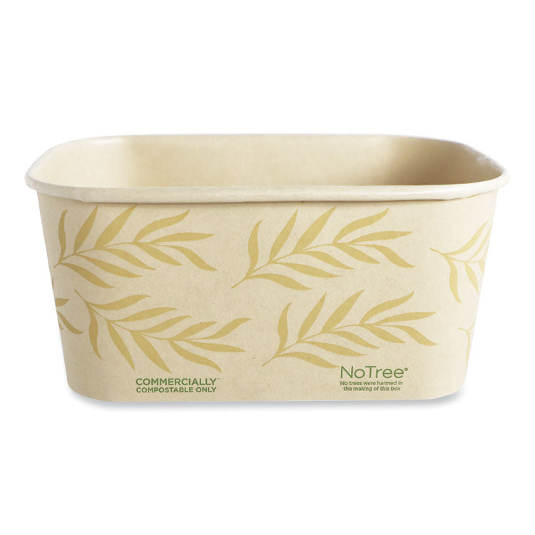 World Centric® No Tree Rectangular Containers, 32 oz, 4.7 x 6.8 x 3, Natural, Sugarcane, 300/Carton (WORCTNT32) Case of 300