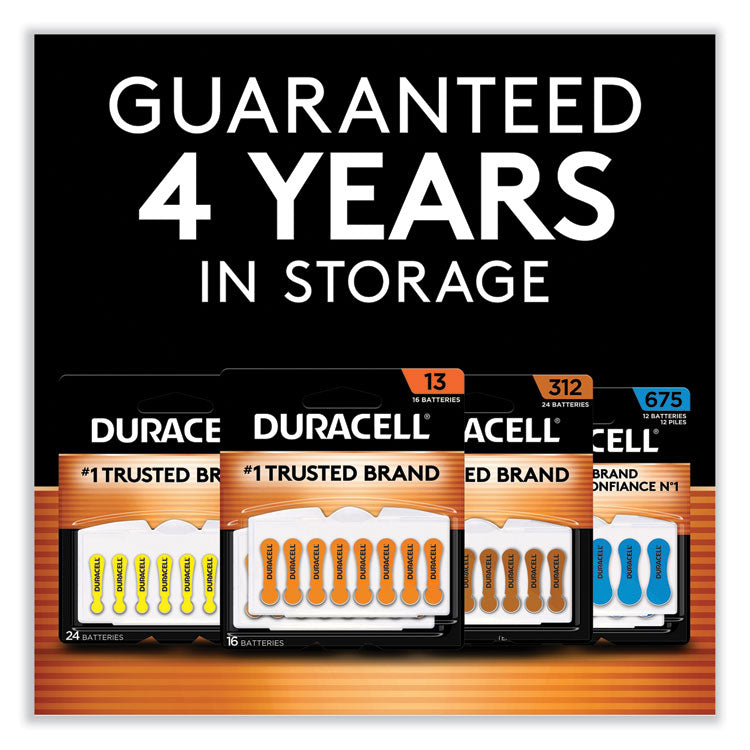 Duracell® Hearing Aid Battery, #312, 16/Pack (DURDA312B16ZM09) Pack of 16