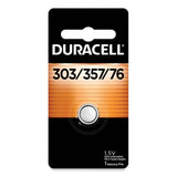 Button Cell Battery, 303/357, 1.5 V, 6/Box (DURD303357BX) Box of 6