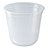 Fabri-Kal® Microwavable Deli Containers, 24 oz, 4.6 Diameter x 4.1 h, Clear, Plastic, 500/Carton (FABPK24TC) Case of 500