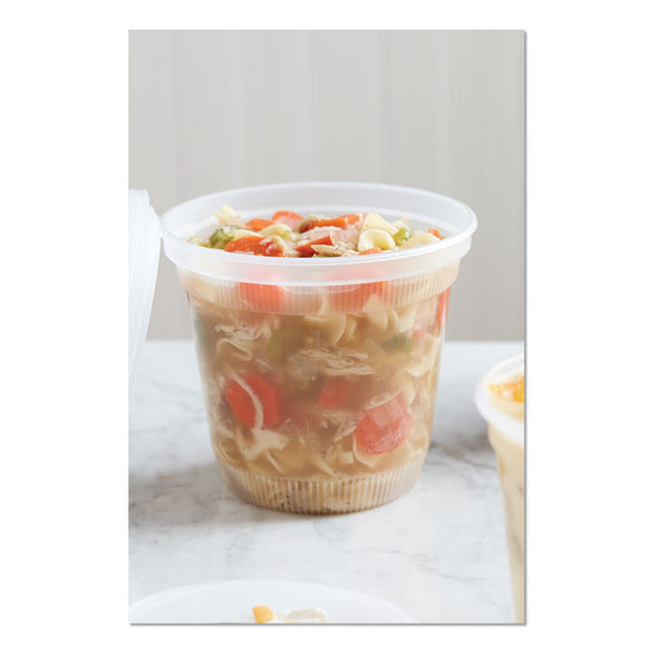 Pactiv Evergreen Newspring DELItainer Microwavable Container, 32 oz, 5.5 x 5.5 x 4.9, Clear, Plastic, 200/Carton (PCTL8328) Case of 200