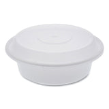 Pactiv Evergreen Newspring VERSAtainer Microwavable Containers, Round, 16 oz, 6 x 6 x 1.5, White/Clear, Plastic, 150/Carton (PCTNC718) Case of 150