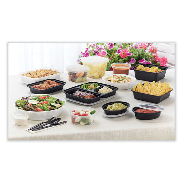 Pactiv Evergreen Newspring VERSAtainer Microwavable Containers, Round, 32 oz, 7 x 7 x 2.75, White/Clear, Plastic, 150/Carton (PCTNC729) Case of 150