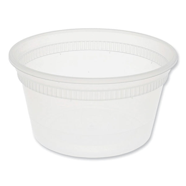 Pactiv Evergreen Newspring DELItainer Microwavable Container, 12 oz, 4.55 x 4.55 x 2.45, Clear, Plastic, 480/Carton (PCTL5012Y) Case of 480