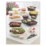 Pactiv Evergreen Newspring VERSAtainer Microwavable Containers, Round, 3-Compartment, 39 oz, 9 x 9 x 2.25, Black/Clear, Plastic, 150/Carton (PCTNC9388B) Case of 150