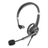 Innovera® IVR70001 Monaural Over The Head Headset, Black/Silver (IVR70001) Each