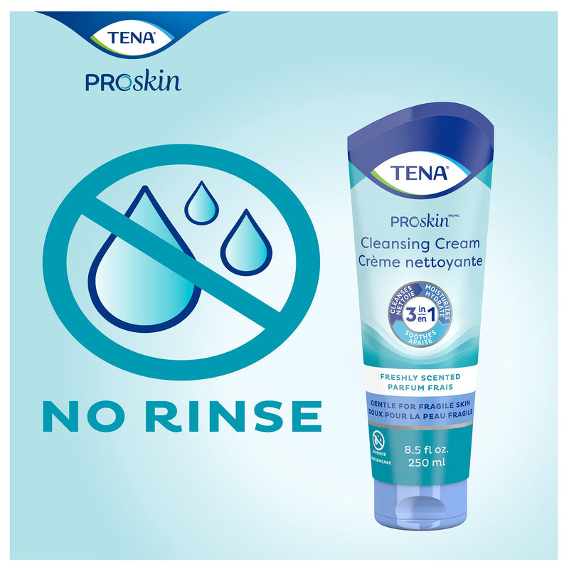 TENA® ProSkin™ Cleansing Cream Rinse-Free Body Wash Cream 8.5 oz. Tube Mild Scent (931626_CS) 10/CS
