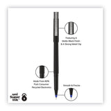 uniball® Roller Ball Pen, Stick, Extra-Fine 0.5 mm, Blue Ink, Black/Blue Barrel, 72/Pack (UBC2013566) Pack of 72