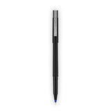 uniball® Roller Ball Pen, Stick, Extra-Fine 0.5 mm, Blue Ink, Black/Blue Barrel, 72/Pack (UBC2013566) Pack of 72