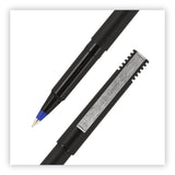uniball® Roller Ball Pen, Stick, Extra-Fine 0.5 mm, Blue Ink, Black/Blue Barrel, 72/Pack (UBC2013566) Pack of 72