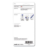 uniball® 207 Mechanical Pencils with Tube of Lead/Erasers, 0.7 mm, HB (#2), Black Lead, Assorted Barrel Colors, 3 Pencils/Set (UBC70139) Each