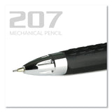 uniball® 207 Mechanical Pencils with Tube of Lead/Erasers, 0.7 mm, HB (#2), Black Lead, Assorted Barrel Colors, 3 Pencils/Set (UBC70139) Each