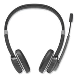 Innovera® IVR70003 Binaural Over The Head Bluetooth Headset, Black/Silver (IVR70003) Each