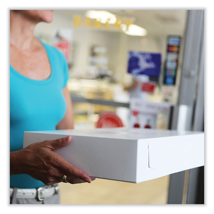 SCT® Bakery Boxes, Standard, 7 x 7 x 3, White, Paper, 250/Carton (SCH1517) Case of 250
