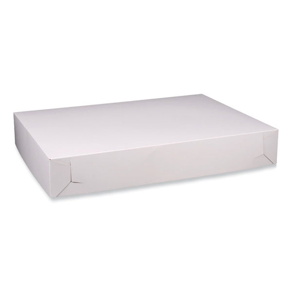 SCT® Bakery Boxes, Standard, 26 x 18.5 x 4, White, Paper, 50/Carton (SCH1995)