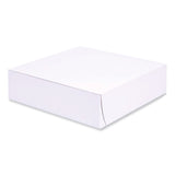 SCT® Bakery Boxes, Standard, 9 x 9 x 2.5, White, Paper, 250/Carton (SCH1553) Case of 250