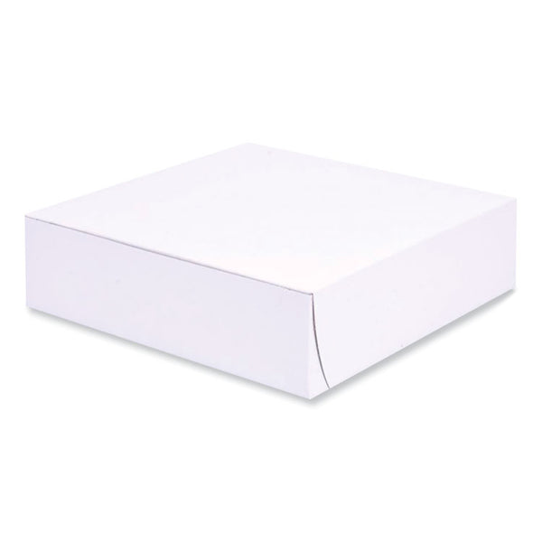 SCT® Bakery Boxes, Standard, 9 x 9 x 2.5, White, Paper, 250/Carton (SCH1553)