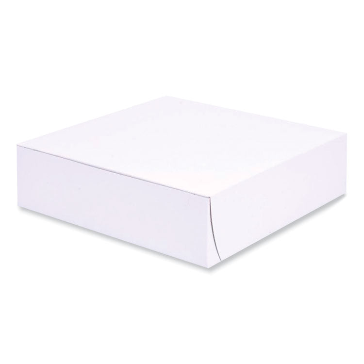 SCT® Bakery Boxes, Standard, 9 x 9 x 2.5, White, Paper, 250/Carton (SCH1553) Case of 250