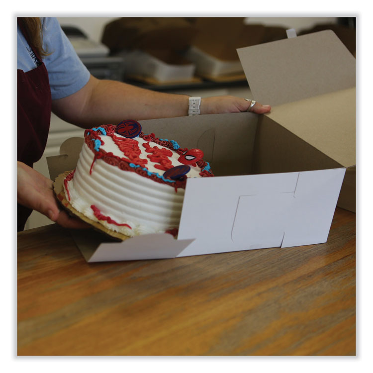 SCT® Bakery Boxes, Standard, 14 x 14 x 6, White, Paper, 50/Carton (SCH1593) Case of 50