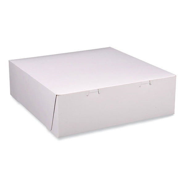 SCT® Bakery Boxes, Standard, 12 x 12 x 4, White, Paper, 100/Carton (SCH1585)