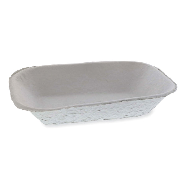 EarthChoice Pulpex Steep Wall Food Tray, 9.13 x 6.88 x 1.75, Natural, Paper, 460/Carton (PCTM633524Y) Case of 460