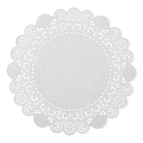 Lace Doilies, Round, 8", White, 5,000/Carton (RPPLD8) Case of 5000