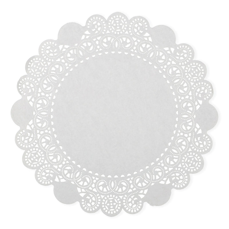 Lace Doilies, Round, 8", White, 5,000/Carton (RPPLD8) Case of 5000