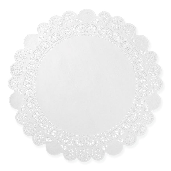 Lace Doilies, Round, 12", White, 5,000/Carton (RPPLD12) Case of 5000