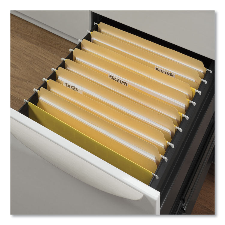 Universal® Top Tab File Folders, Straight Tabs, Letter Size, 0.75" Expansion, Manila, 100/Box (UNV12110) Box of 100