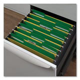 Universal® Deluxe Reinforced Top Tab Fastener Folders, 0.75" Expansion, 2 Fasteners, Letter Size, Green Exterior, 50/Box (UNV13522) Box of 50