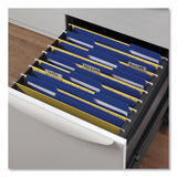 Universal® Reinforced Top-Tab File Folders, 1/3-Cut Tabs: Assorted, Letter Size, 1" Expansion, Blue, 100/Box (UNV16161) Box of 100
