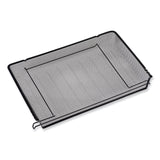 Universal® Deluxe Mesh Stackable Front Load Tray, 1 Section, Letter Size Files, 11.25" x 13" x 2.75", Black (UNV20004) Each