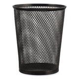 Universal® Jumbo Steel Mesh Pencil Cup, 4.38" Diameter x 5.38"h, Black (UNV20013) Each