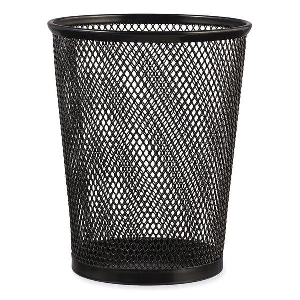 Universal® Jumbo Steel Mesh Pencil Cup, 4.38" Diameter x 5.38"h, Black (UNV20013)