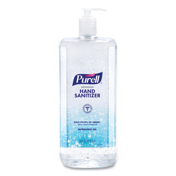 PURELL® Advanced Refreshing Gel Hand Sanitizer, Clean Scent, 1.5 L Pump Bottle (GOJ501504EA)